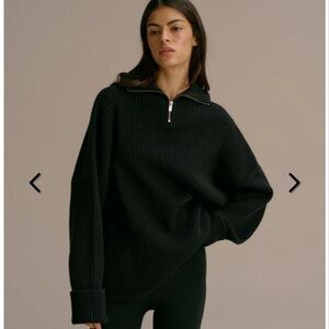 NWOT Adanola Black - Balaclava Knit Hoodie